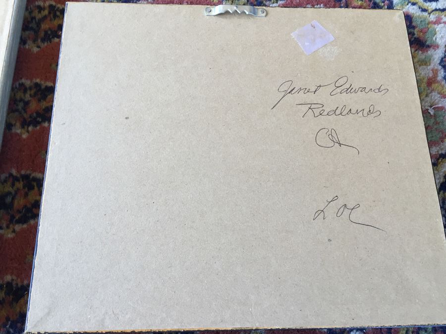 JUST ADDED - Set Of Three Nicely Framed Janet Edwards Etchings Of Scenic California Signed Redlands CA Artist [Photo 18]