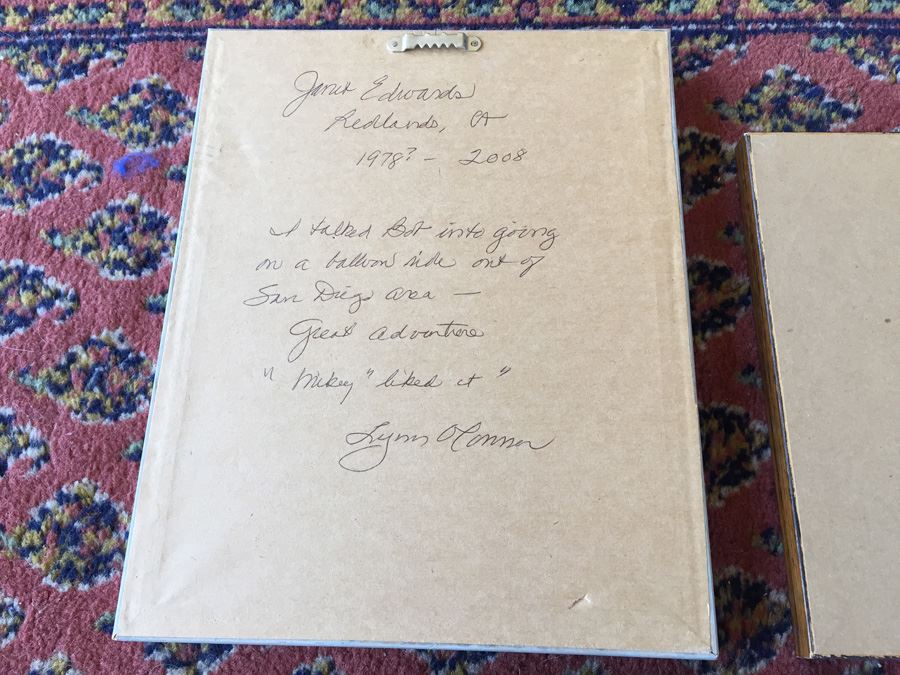 JUST ADDED - Set Of Three Nicely Framed Janet Edwards Etchings Of Scenic California Signed Redlands CA Artist [Photo 16]