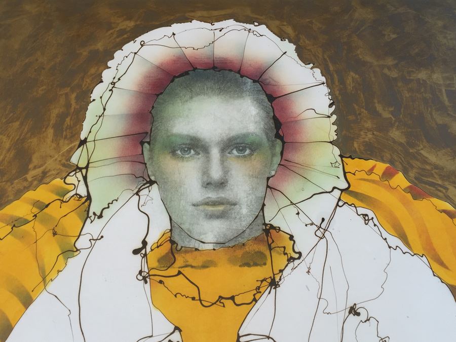 JUST ADDED - Original Gerrit Greve Signed Drip Line Painting From Mid 70's (San Diego Artist) [Photo 12]