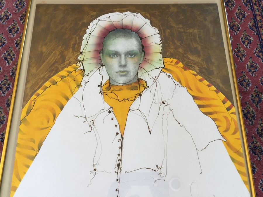 JUST ADDED - Original Gerrit Greve Signed Drip Line Painting From Mid 70's (San Diego Artist) [Photo 5]