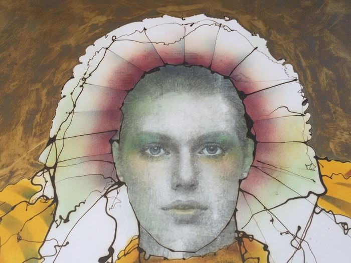 JUST ADDED - Original Gerrit Greve Signed Drip Line Painting From Mid 70's (San Diego Artist) [Photo 8]