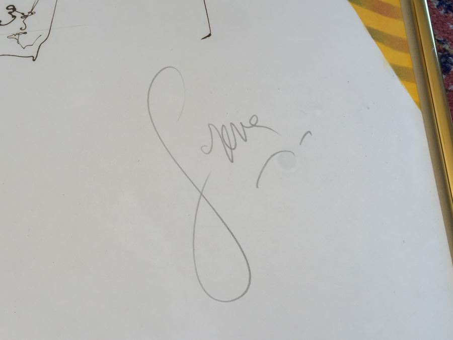 JUST ADDED - Original Gerrit Greve Signed Drip Line Painting From Mid 70's (San Diego Artist) [Photo 3]