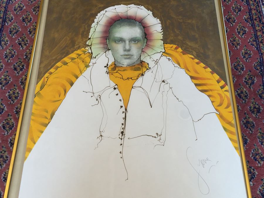 JUST ADDED - Original Gerrit Greve Signed Drip Line Painting From Mid 70's (San Diego Artist) [Photo 11]