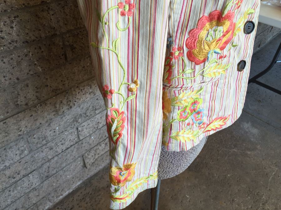 JUST ADDED - Johnny Was Embroidered Jacket Size S [Photo 7]