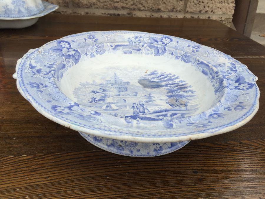 JUST ADDED - Antique Blue And White Transferware [Photo 13]