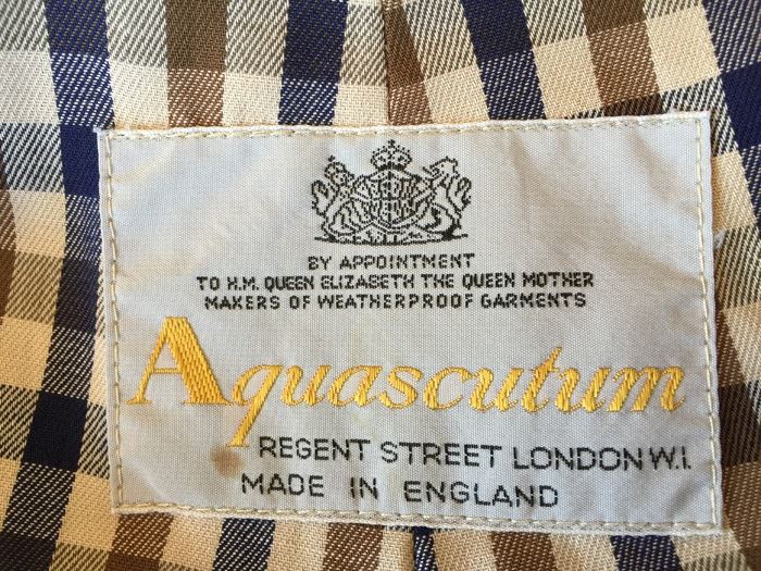 Aquascutum Women's Trench Coat Made In England By Appointment To H.M ...