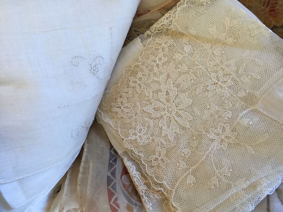 JUST ADDED - Vintage Scarf And Handkerchief Lot [Photo 5]