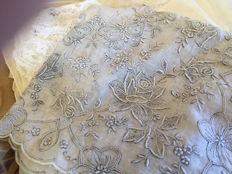 JUST ADDED - Vintage Scarf And Handkerchief Lot [Photo 3]