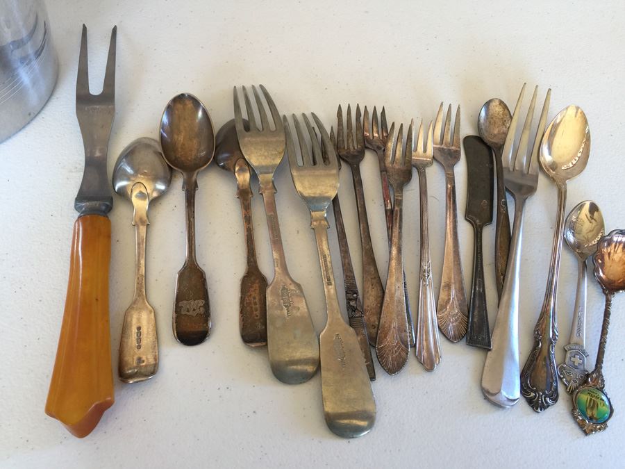 JUST ADDED - Vintage Kitchen Utensils, Flatware & Gratien & Meyer Wine Bucket [Photo 3]