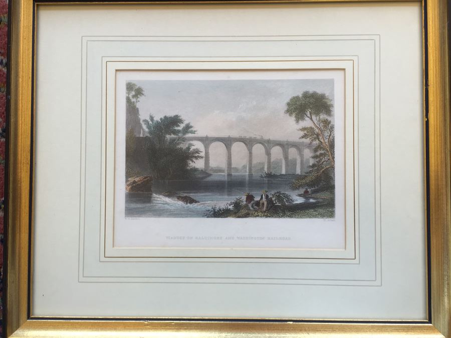 JUST ADDED - Three Framed Colored Engravings [Photo 2]