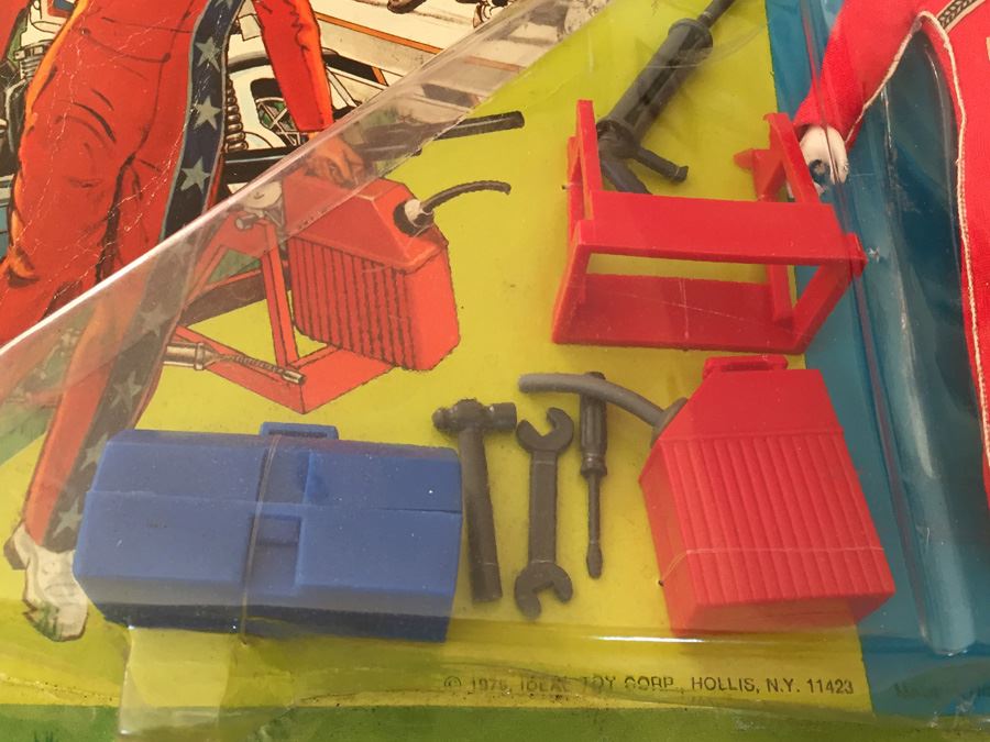 Evel Knievel Racing Set On Damaged Card IDEAL 1975 [Photo 6]
