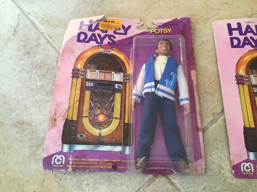 MEGO Happy Days Action Figures Dolls RICHIE And POTSY On Damaged Cards 1976 [Photo 11]