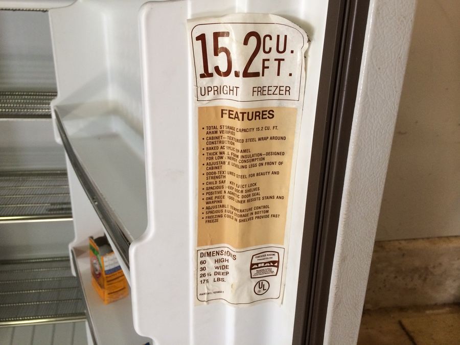 Norge 15.2 cu ft Upright Freezer [Photo 3]