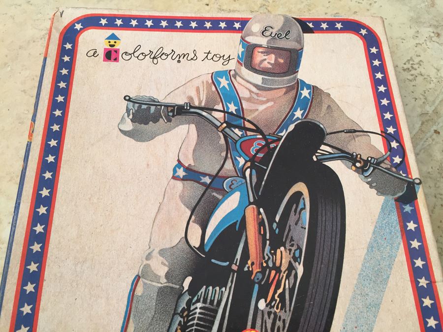 Evel Knievel Adventure Set Colorforms Toy Well Played With 1974 [Photo 4]