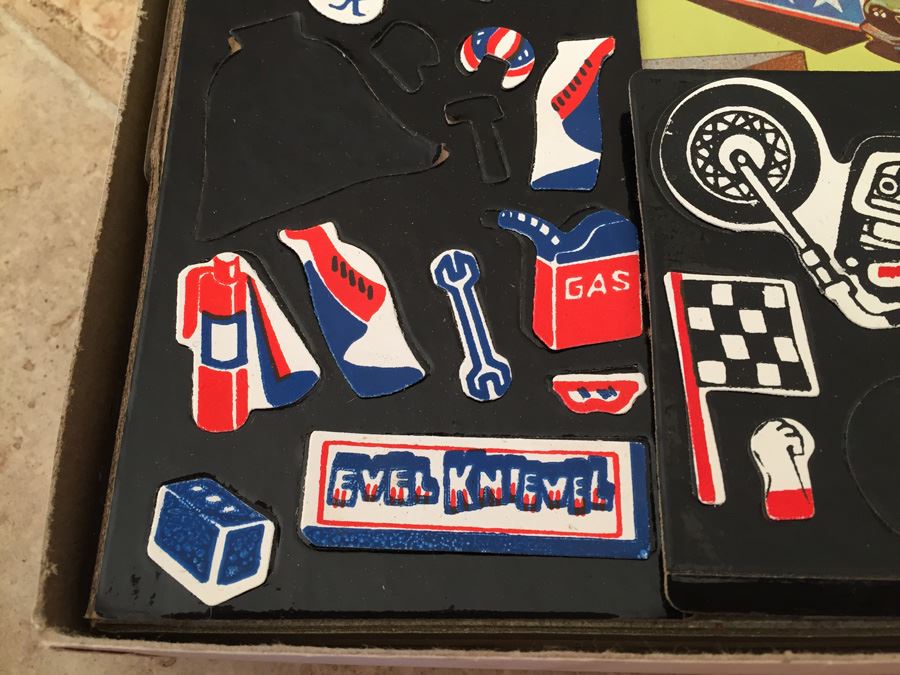 Evel Knievel Adventure Set Colorforms Toy Well Played With 1974 [Photo 3]