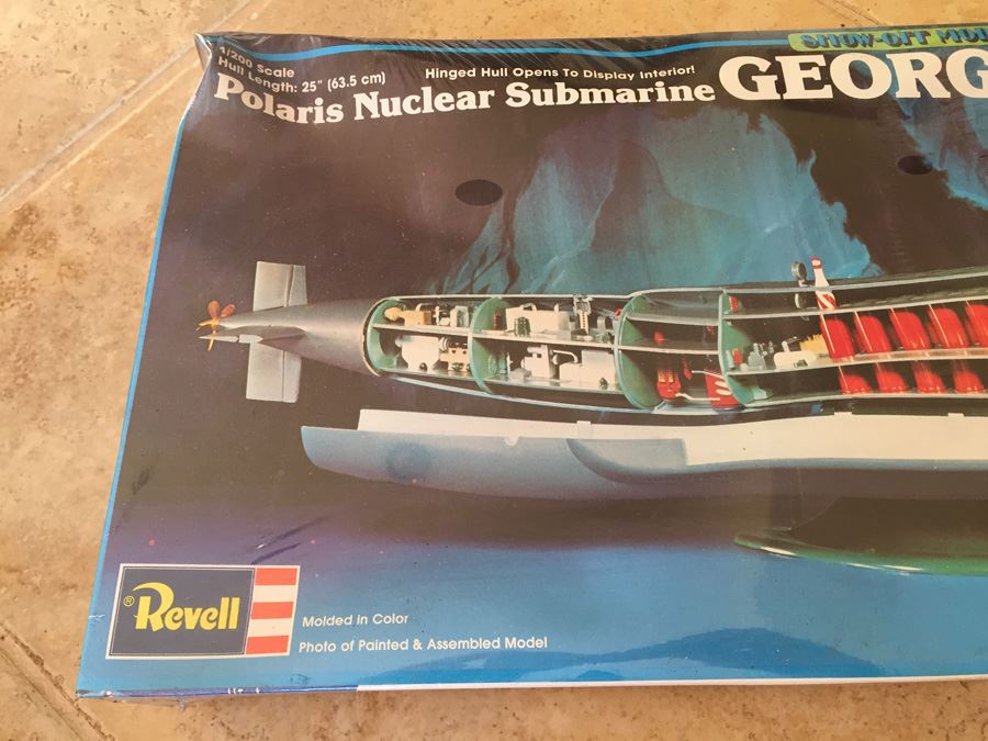 Sealed Revell Model Kit Of Polaris Nuclear Submarine WASHINGTON 1978
