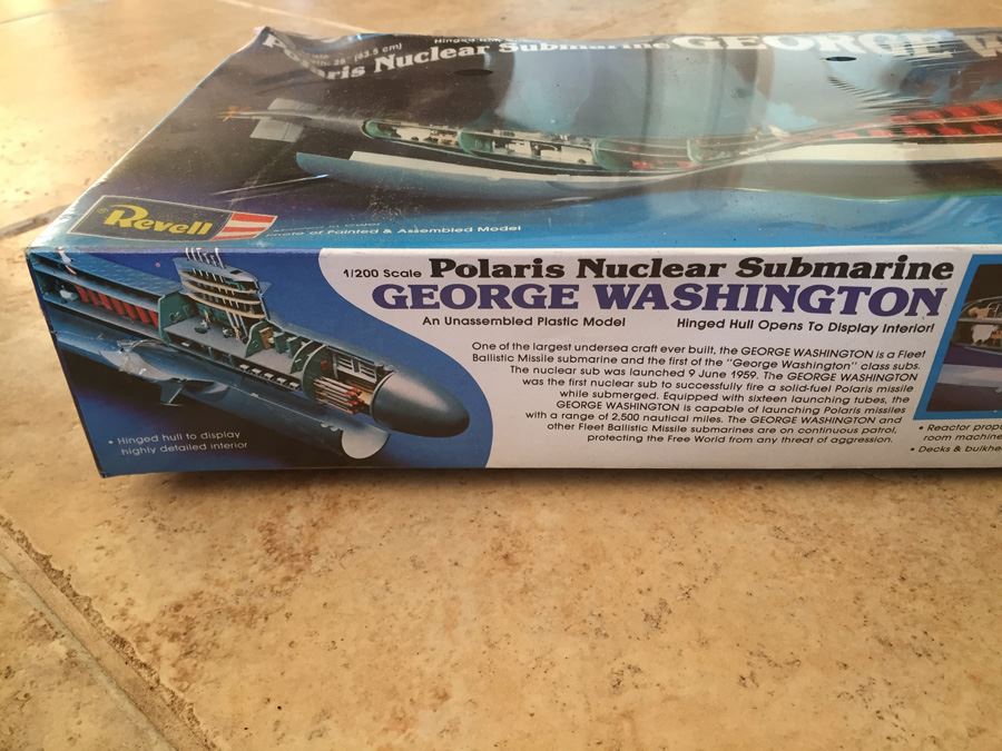 Sealed Revell Model Kit Of Polaris Nuclear Submarine WASHINGTON 1978