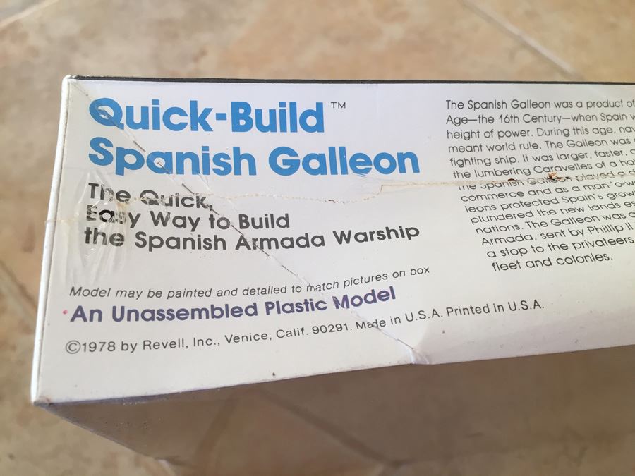 Sealed Revell Model Kit Of Quick Build Spanish Galleon Ship 1978 [Photo 10]