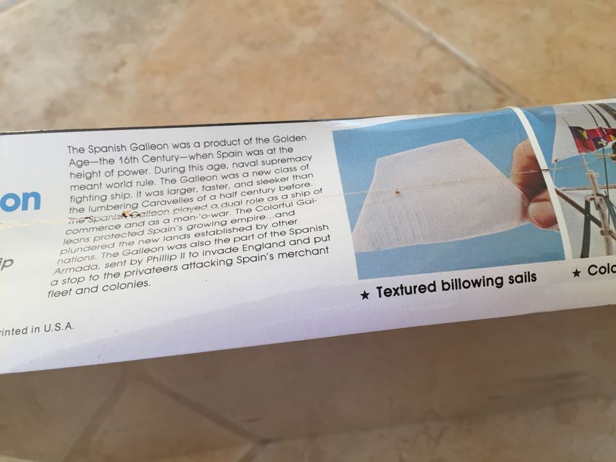 Sealed Revell Model Kit Of Quick Build Spanish Galleon Ship 1978 [Photo 11]