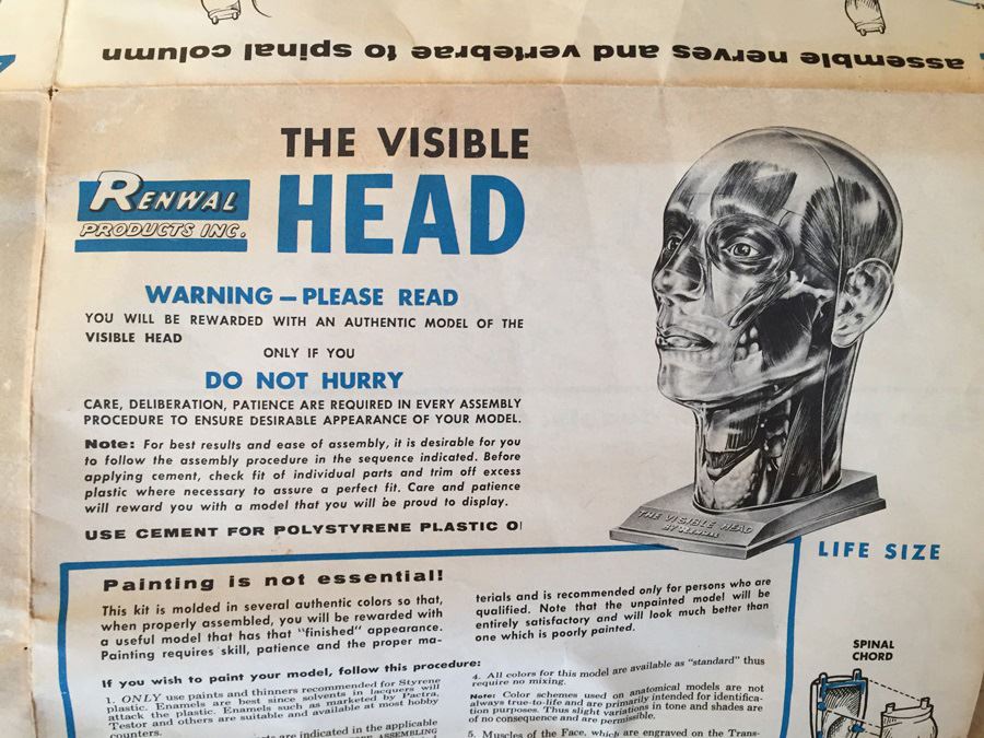 The Visible Head By Renwal Products With Illustrated Manuals 1961 [Photo 31]