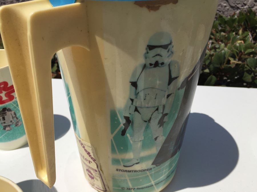 Vintage Star Wars (7) 11oz Tumblers And Star Wars Pitcher By Deka 1977 [Photo 9]