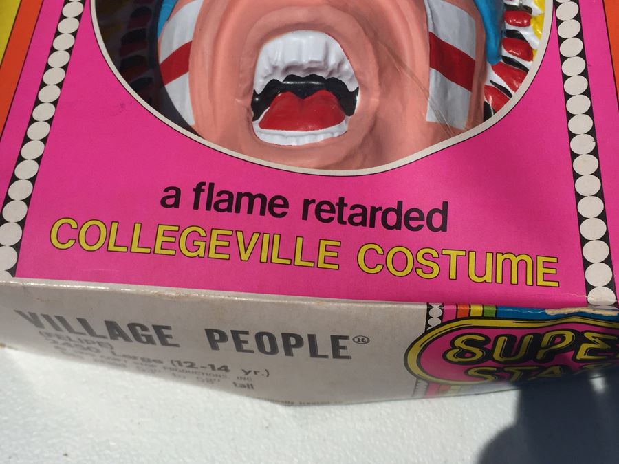 Vintage 1979 Village People Felipe Halloween Costume In Original Box Large [Photo 6]