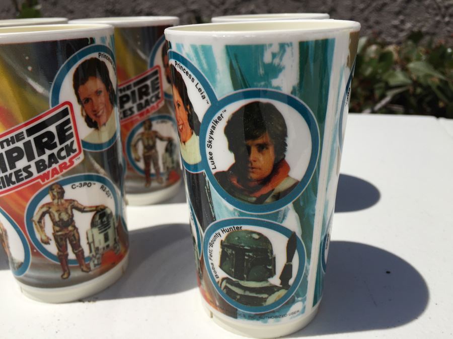 Vintage 1980 Star Wars The Empire Strikes Back Deka Plastic Cups [Photo 7]