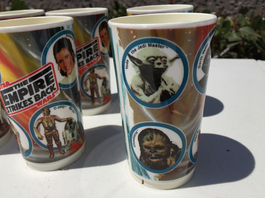 Vintage 1980 Star Wars The Empire Strikes Back Deka Plastic Cups [Photo 8]