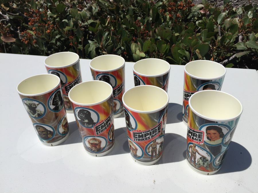 Vintage 1980 Star Wars The Empire Strikes Back Deka Plastic Cups [Photo 5]