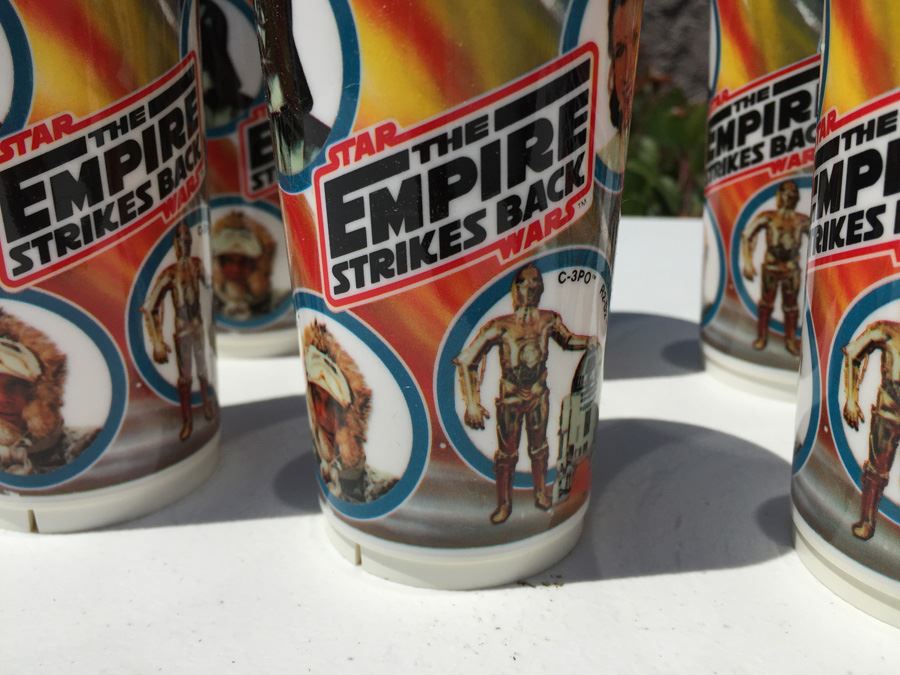 Vintage 1980 Star Wars The Empire Strikes Back Deka Plastic Cups [Photo 3]