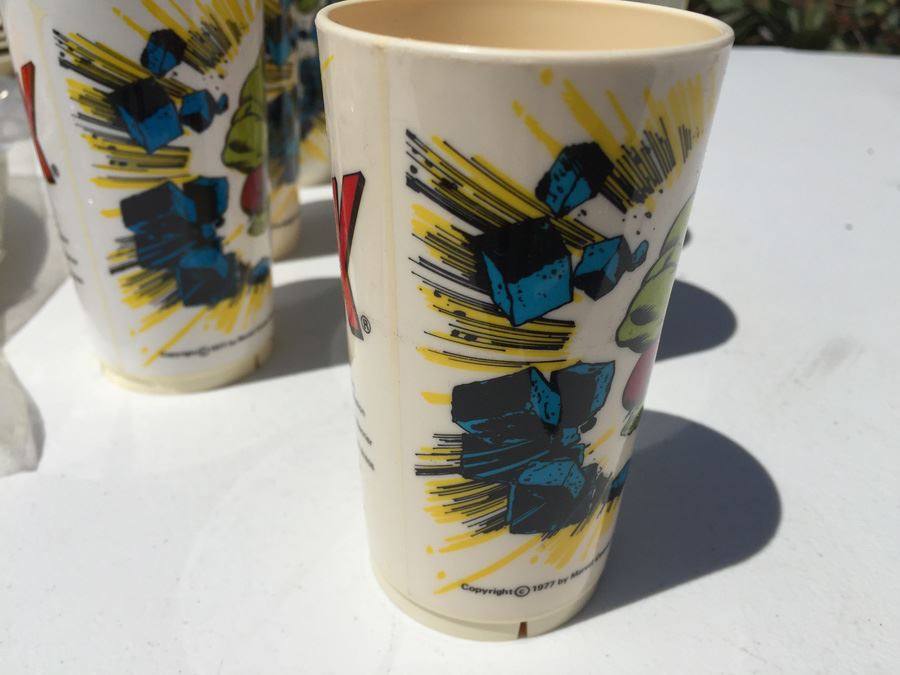 Vintage 1977 Collection Of Marvel Comics The Incredible Hulk Plates, Bowls And Cups By Deka Plastics [Photo 6]