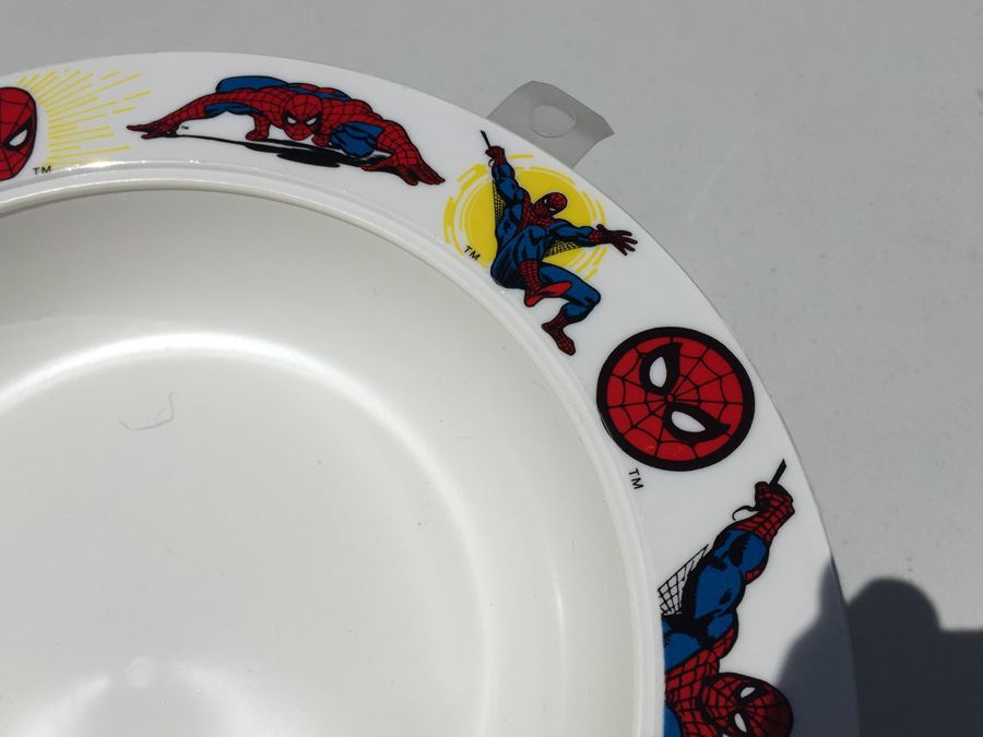 Vintage 1977 Collection Of Marvel Comics The Amazing Spider-Man Bowls And Coffee Cups By Deka Plastics [Photo 10]