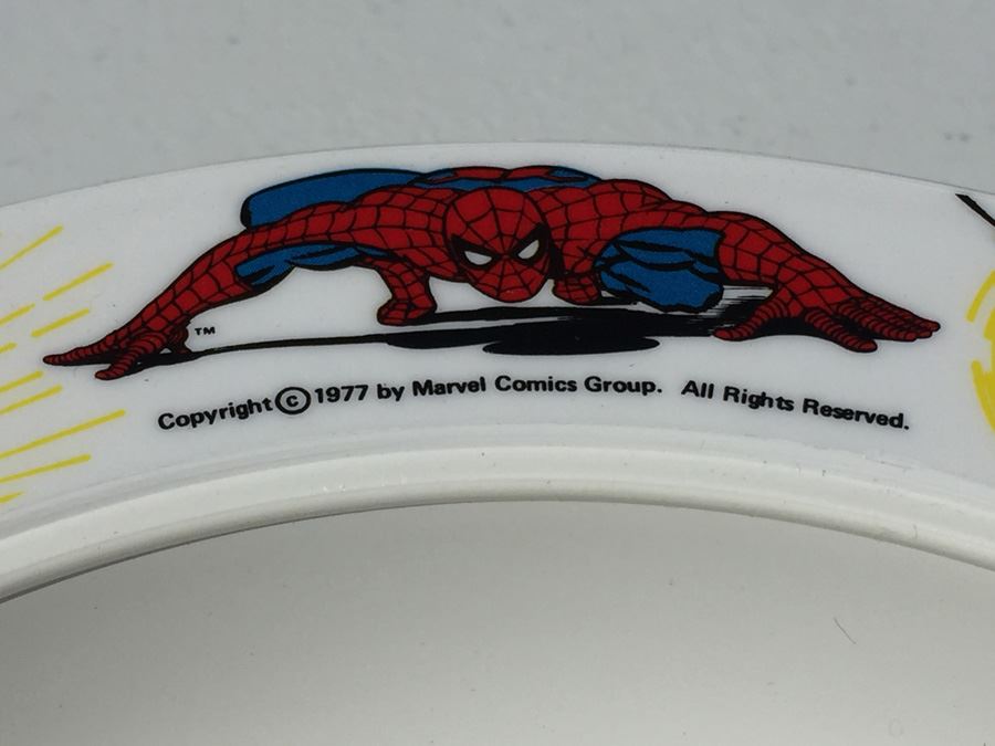 Vintage 1977 Collection Of Marvel Comics The Amazing Spider-Man Bowls And Coffee Cups By Deka Plastics [Photo 12]