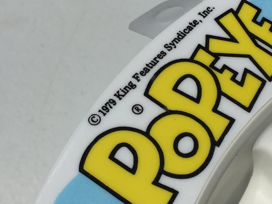 Vintage 1979 Collection Of Popeye Coffee Cups, Cups, Bowls And Plates By Deka Plastics [Photo 17]