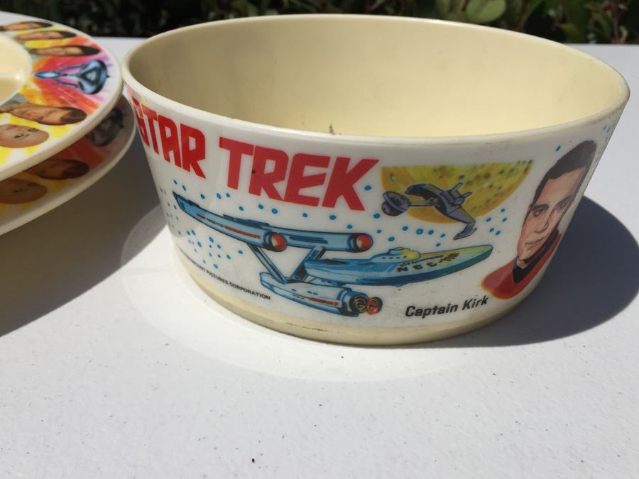 Vintage 1975 & 1979 Collection Of Star Trek Plates, Coffee Cups And Bowl [Photo 10]