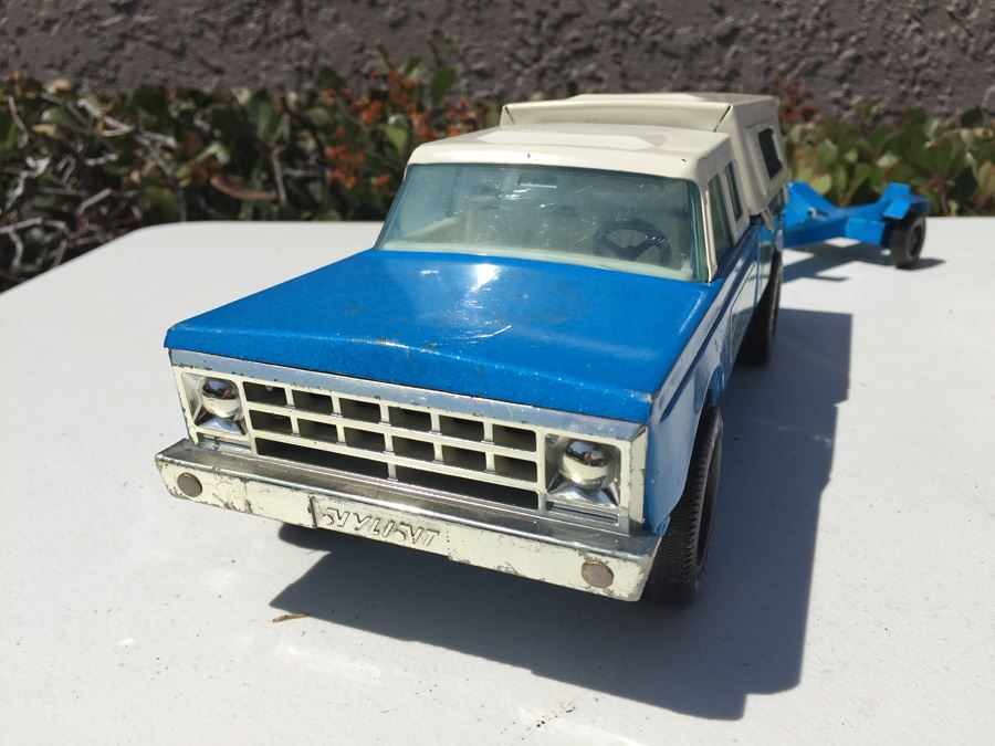 Nylint Camp-N-Cruise Toy Truck & Boat Trailer Pressed Metal Vehicle Vintage [Photo 5]