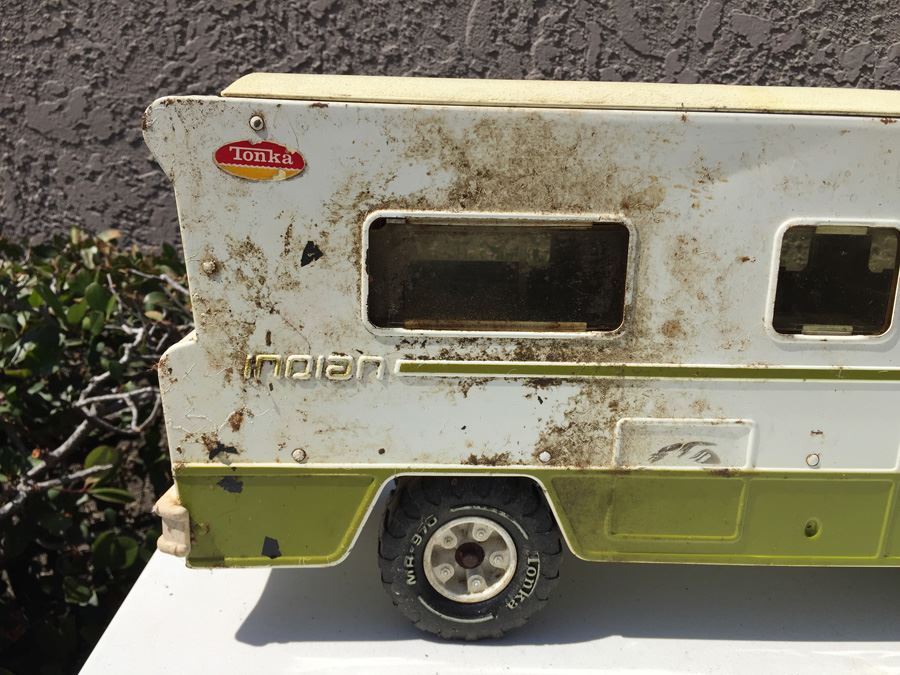 Large Metal Vintage Tonka Winnebago Indian Rv Motor Home Steel Camper 1970's [Photo 5]