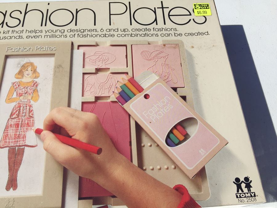 TOMY Fashion Plates Sealed In Box Plus More Fashion Plates Vintage 1978 [Photo 5]