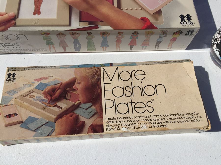 TOMY Fashion Plates Sealed In Box Plus More Fashion Plates Vintage 1978 [Photo 3]