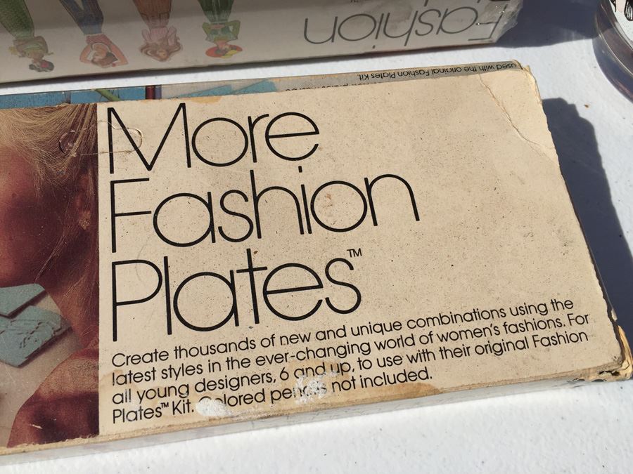 TOMY Fashion Plates Sealed In Box Plus More Fashion Plates Vintage 1978 [Photo 9]