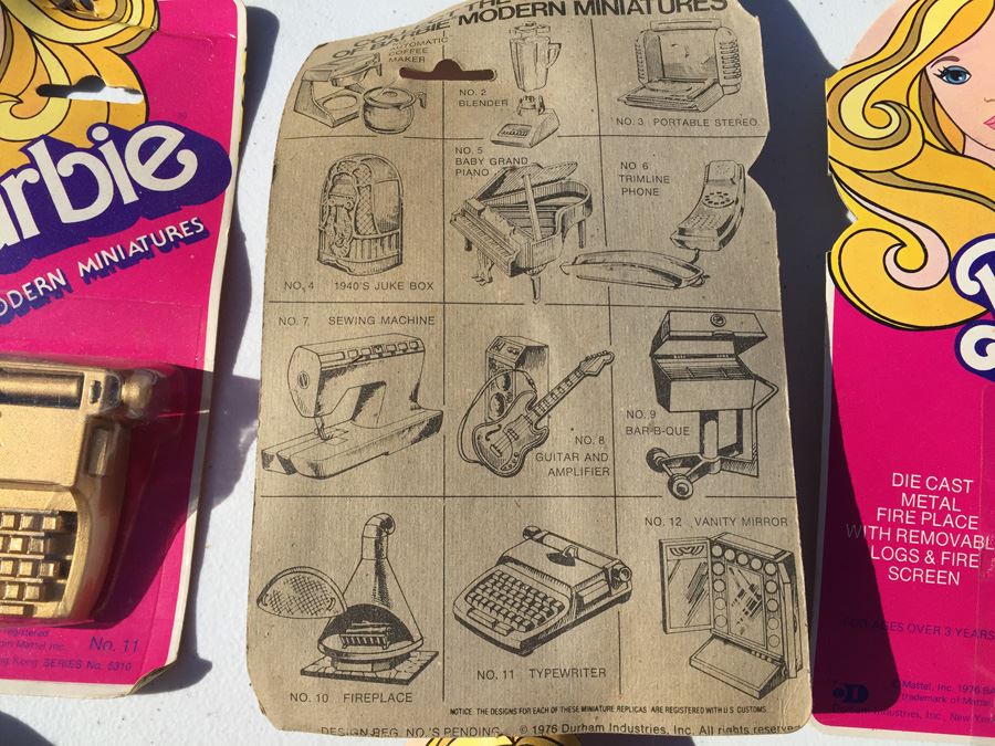 Entire Collection Of Barbie Modern Miniatures Die-Cast Metal Mattel Vintage 1976 [Photo 27]