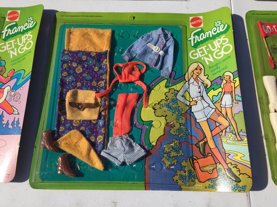 Francie Get-Ups 'N Go Doll Clothes New On Card Mattel Vintage 1973 [Photo 21]