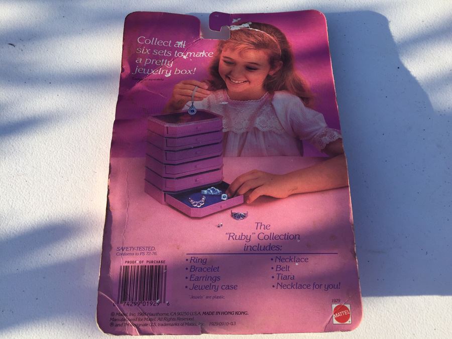 Jewel Secrets Barbie Jewelry Set The 'Ruby' Collection 1986 [Photo 7]