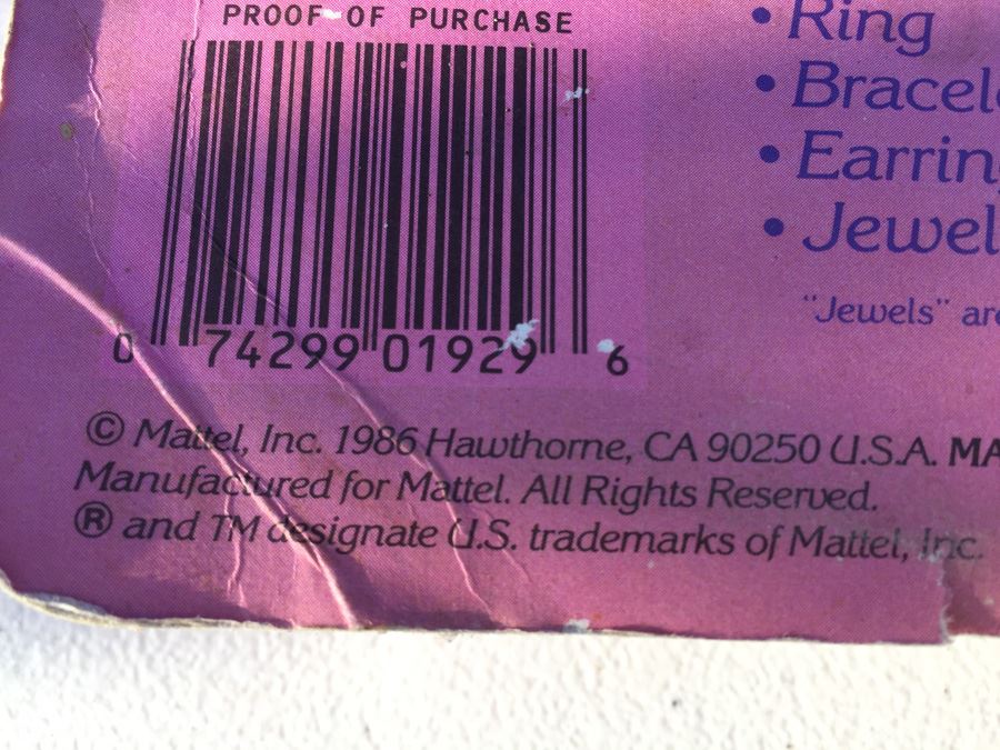 Jewel Secrets Barbie Jewelry Set The 'Ruby' Collection 1986 [Photo 8]