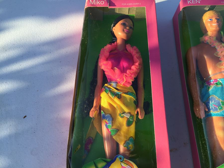 Island Fun Barbie Miko And KEN New In Box Mattel 1987 [Photo 8]