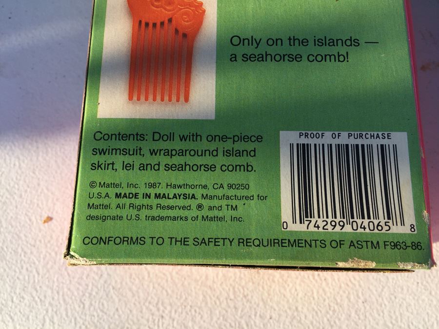 Island Fun Barbie Miko And KEN New In Box Mattel 1987 [Photo 10]