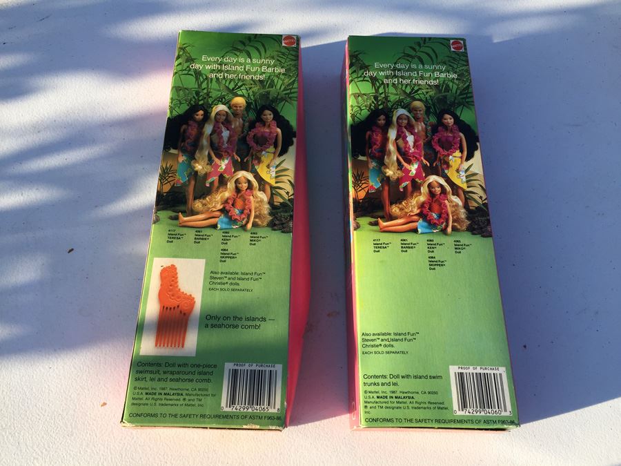 Island Fun Barbie Miko And KEN New In Box Mattel 1987 [Photo 9]
