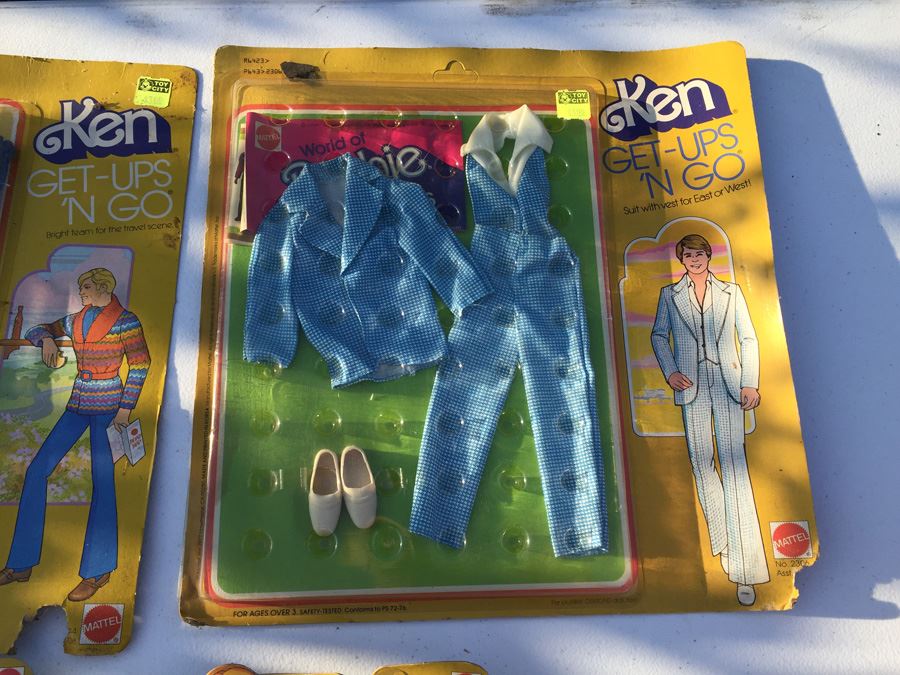 (4) Ken Doll Clothes Get-Ups 'N Go And Ken Fashion Collectibles New On Card 1976, 1977, 1978 [Photo 14]