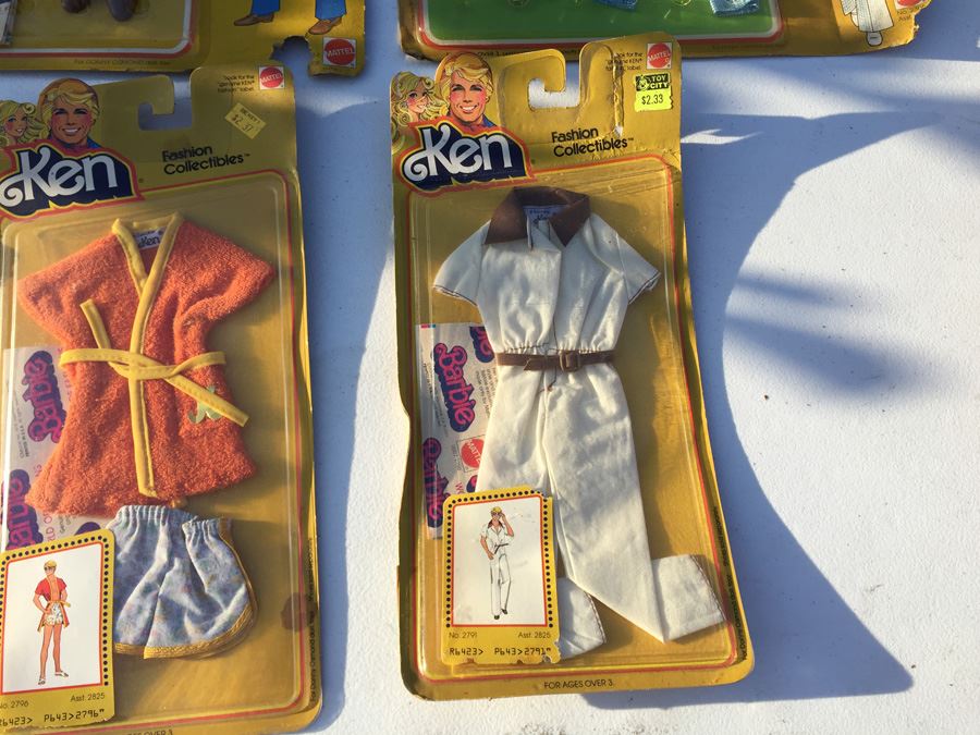 (4) Ken Doll Clothes Get-Ups 'N Go And Ken Fashion Collectibles New On Card 1976, 1977, 1978 [Photo 7]