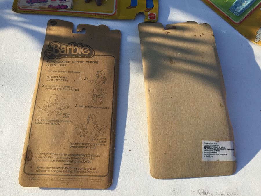 (4) Ken Doll Clothes Get-Ups 'N Go And Ken Fashion Collectibles New On Card 1976, 1977, 1978 [Photo 22]